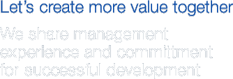 Let's create more value together